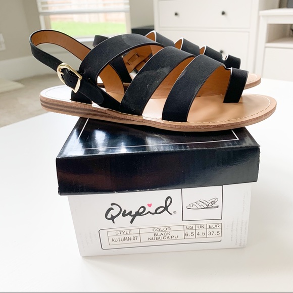 🌺5/$20 Qupid Black Sandals - Picture 8 of 8